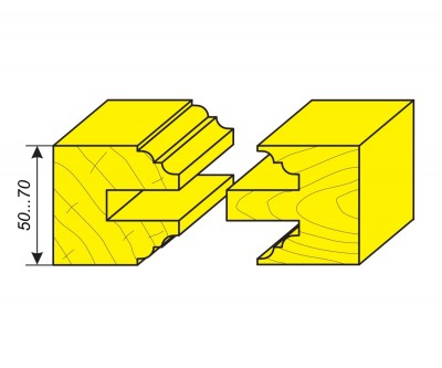 Комплект фрез для изготовления рамы дверного полотна