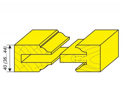 Комплект фрез для изготовления филенчатых и остекленных дверей