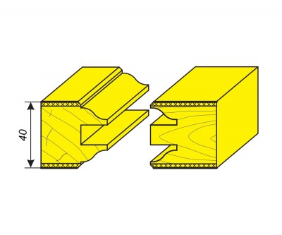 Комплект фрез для изготовления филенчатых и остекленных дверей