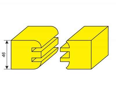 Комплект фрез для изготовления рамы дверного полотна
