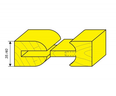 Комплект фрез для изготовления рамы дверного полотна