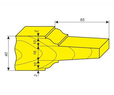 Фреза для обработки профиля филенки
