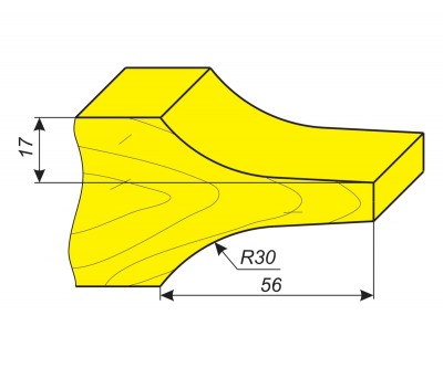 Фреза для обработки профиля филенки