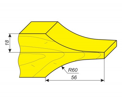 Фреза для обработки профиля филенки