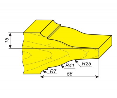 Фреза для обработки профиля филенки