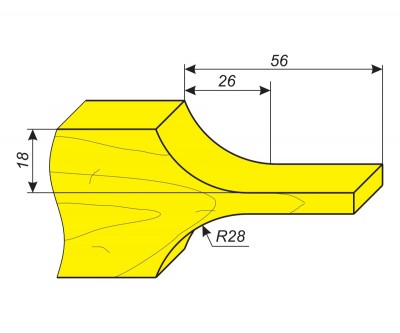 Фреза для обработки профиля филенки