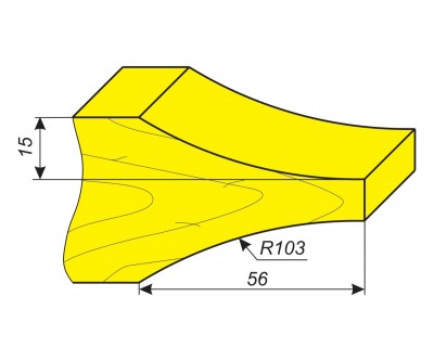 Фреза для обработки профиля филенки