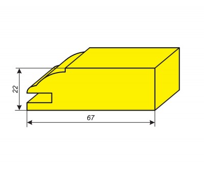 Комплект фрез для обработки профиля мебельной рамки