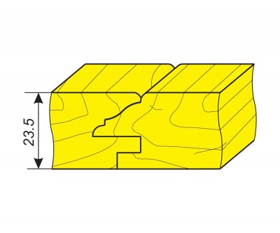 Комплект фрез для обработки профиля и шипа мебельной рамки
