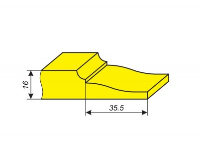 Фреза для обработки профиля филенки