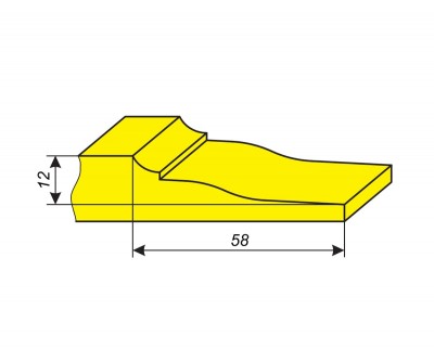 Фреза для обработки профиля филенки