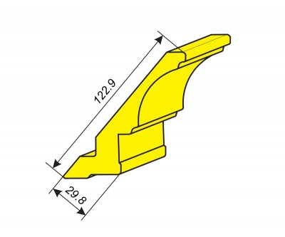 Фрезы для профилирования карниза 122.9х29.8 мм