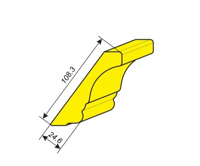 Фрезы для профилирования карниза 108.3х24.6 мм