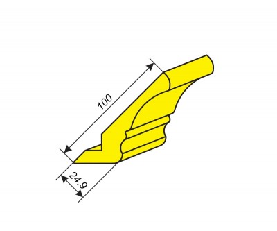 Фрезы для профилирования карниза 100х24.9 мм