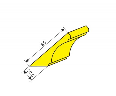 Фрезы для профилирования карниза 95х22.5 мм