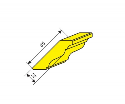 Фрезы для профилирования карниза 85х22 мм