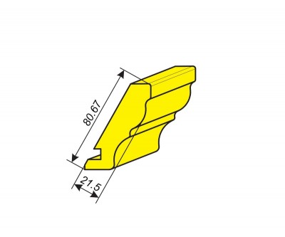 Фрезы для профилирования карниза 80.6х21.5 мм