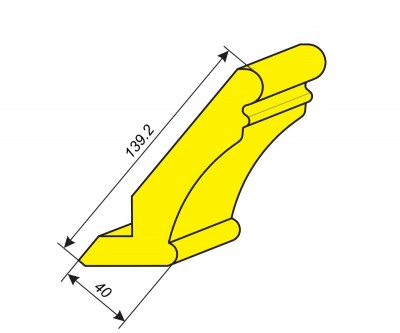 Фрезы для профилирования карниза 139.2х40 мм