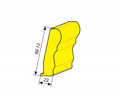 Фрезы для профилирования карниза 89.13х22 мм