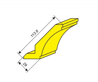 Фрезы для профилирования карниза 113.8х29 мм