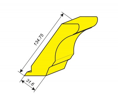 Фрезы для профилирования карниза 134.75х31.6 мм