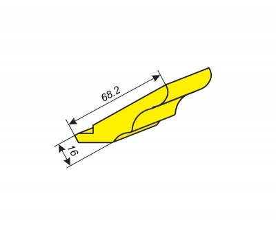 Фрезы для профилирования карниза 68.2х16 мм