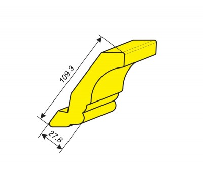 Фрезы для профилирования карниза 109.3х27.8 мм