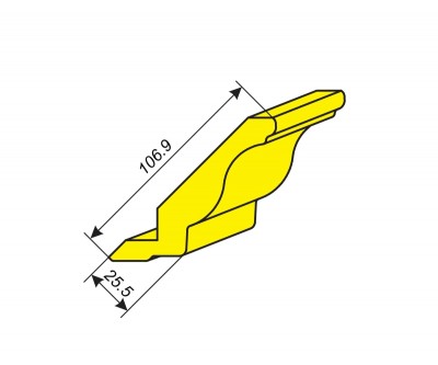 Фрезы для профилирования карниза 106.9х25.5 мм