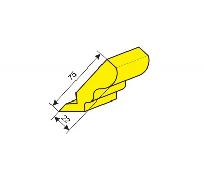 Фрезы для профилирования карниза 75х22 мм