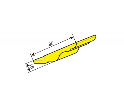 Фрезы для профилирования карниза 80х16 мм