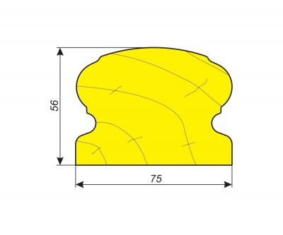 Фрезы для обработки поручня 56х75 мм