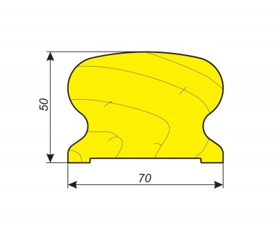 Фрезы для обработки поручня 50х70 мм