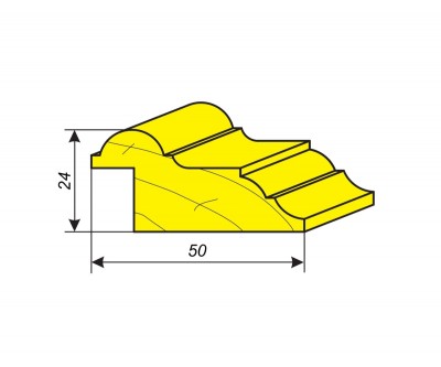 Фрезы для изготовления штапика 24х50 мм