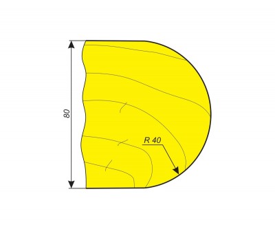 Фрезы для профилирования выпуклых радиусов R40 мм