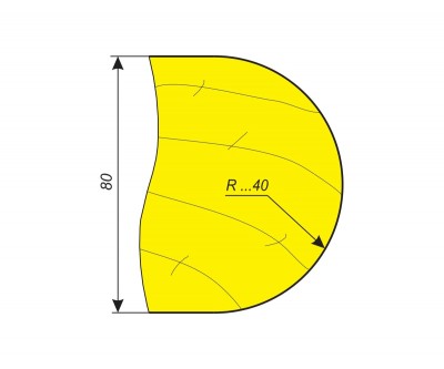 Фрезы для профилирования выпуклых радиусов R40 мм