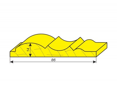 Фрезы для изготовления наличника 86х14 мм