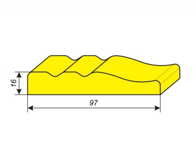 Фрезы для изготовления наличника 97х16 мм